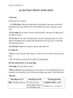 Giáo án Hình học 11 chương 3 bài 4: Hai mặt phẳng vuông góc