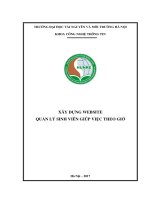 Xây dựng website quản lý sinh viên giúp việc theo giờ (tt) 