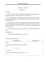 Giáo án Giải tích 12 chương 4 bài 1: Số phức