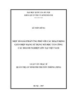 Một số giải pháp ứng phó với các hoạt động gián điệp mạng sử dụng mã độc tấn công các doanh nghiệp lớn tại việt nam 