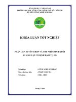 PHÂN LẬP, TUYỂN CHỌN VÀ THU NHẬN SINH KHỐI VI SINH VẬT CỐ ĐỊNH ĐẠM TỰ DO