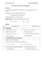Giáo án Giải tích 12 chương 1 bài 3: Giá trị lớn nhất giá trị nhỏ nhất của hàm số