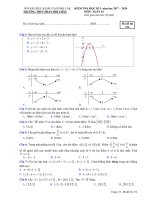 Đề thi HKI toán 10 năm học 2017 – 2018 trường THPT phan bội châu – đăk lăk 
