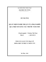 Quan niệm nghệ thuật của phan khôi qua một số sáng tác trước năm 1945 (tt) 