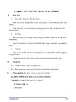 Giáo án Hình học 11 chương 2 bài 1: Đại cương về đường thẳng và mặt phẳng