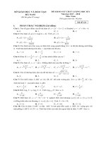 Đề thi HK1 toán 12 năm học 2017 – 2018 sở GD và đt hà nam 