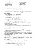 Đề thi chọn học sinh giỏi toán 12 cấp tỉnh THPT năm học 2017 – 2018 sở GD và đt hòa bình 