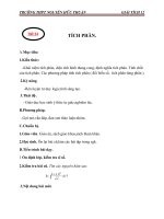 Giáo án Giải tích 12 chương 3 bài 2: Tích phân