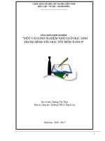 SKKN MỘT VÀI KINH NGHIỆM NHỎ GIÚP HỌC SINH TRUNG BÌNHYẾU HỌC TỐT MÔN TOÁN 9
