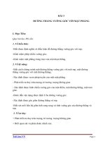 Giáo án Hình học 11 chương 3 bài 3: Đường thẳng vuông góc với mặt phẳng