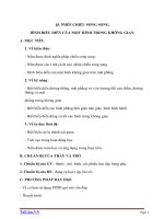 Giáo án Hình học 11 chương 2 bài 5: Phép chiếu song song. Hình biểu diễn của một hình không gian