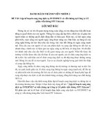 Lập kế hoạch cung ứng dịch vụ INTERNET và viễn thông tại Công ty cổ phần viễn thông FPT Telecom