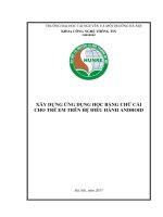 Xây dựng ứng dụng học bảng chữ cái cho trẻ em trên hệ điều hành android (tt) 