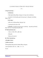 Giáo án Hình học 11 chương 3 bài 3: Đường thẳng vuông góc với mặt phẳng