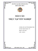 Báo cáo thực tập tốt nghiệp ngành kiến trúc xây dựng tại công ty cổ phần xây dựng tư vấn đầu tư bình dương (biconsi) (tt)