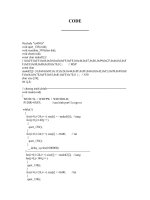 Báo cáo đồ án VXL CODE