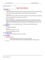 Giáo án Giải tích 12 chương 3 bài 2: Tích phân