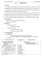 Giáo án Giải tích 12 chương 3 bài 2: Tích phân