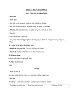 Giáo án Giải tích 12 chương 4 bài 2: Cộng trừ và nhân số phức