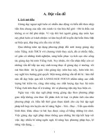 SKKN How to teach a Language Focus lesson in English 9 effectively