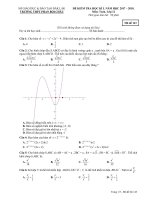 Đề thi HKI toán 12 năm học 2017   2018 trường THPT phan bội châu   đăk lăk 