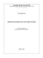 Truyện ngắn kim lân từ góc nhìn văn hoá 