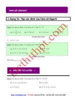 Câu hỏi trắc nghiệm môn Toán 12 - Chương 2 - Hàm số mũ và logarit - Hàm số Logarit - File word có lời giải chi tiết