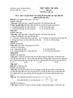 Ngân hàng câu hỏi vật lý 9