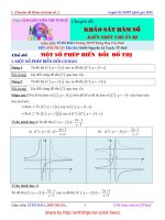 Một số phép biến đổi đồ thị hay