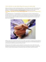 Cách viết đơn xin việc bằng tiếng anh mang tới thành công