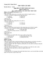 Ngân hàng câu hỏi địa lý 9 HKI