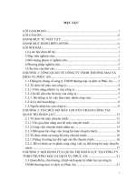 Thực trạng công tác đào tạo nhân lực tại công ty TNHH thương mại và dịch vụ phúc an