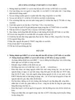 ĐỀ CƯƠNG CƠ SỞ QUẢN LÝ TÀI NGUYÊN MÔI TRƯỜNG BIỂN VÀ VEN BIỂN