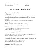 giáo án quy tắc tính đạo hàm