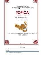 bài  tập nhóm topica EG017 nhập môn internet và elearning