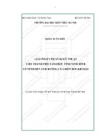 Giải pháp chuẩn bị kỹ thuật cho thành phố tam điệp, tỉnh ninh bình có tính đến ảnh hưởng của biến đổi khí hậu (tt) 