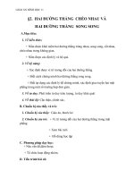 Giáo án Hình học 11 chương 2 bài 2: Hai đường thẳng chéo nhau và hai đường thẳng song song