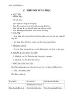 Giáo án Hình học 11 chương 1 bài 3: Phép đối xứng trục