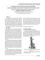 NGHIÊN cứu và CHẾ tạo THIẾT bị xác ĐỊNH hệ số cản GIẢM CHẤN BẰNG PHƯƠNG PHÁP đo TRỰC TIẾP