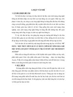 SKKN Sử dụng một phần mềm quản lí hoàn chỉnh để minh họa khi học sinh làm quen với hệ QT CSDL Microsoft Access