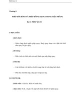 Giáo án Hình học 11 chương 1 bài 5: Phép quay