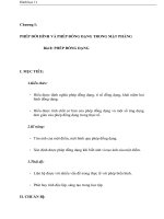 Giáo án Hình học 11 chương 1 bài 8: Phép đồng dạng