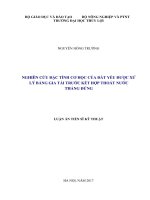 Nghiên cứu đặc tính cơ học của đất yếu được xử lý bằng gia tải trước kết hợp thoát nước thẳng đứng. (LA tiến sĩ)