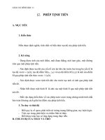 Giáo án Hình học 11 chương 1 bài 2: Phép tịnh tiến