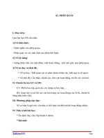 Giáo án Hình học 11 chương 1 bài 5: Phép quay