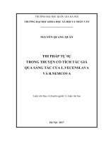 Thi pháp tự sự trong truyện cổ tích tác giả qua sáng tác của l vecenslava và b nemcova 