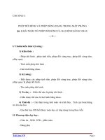 Giáo án Hình học 11 chương 1 bài 6: Khái niệm về phép dời hình và hai hình bằng nhau