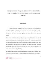 Là một nhà quản lý, bạn sẽ áp dụng các lý thuyết biến ngẫu và nghiên cứu như thế nào để nâng cao hiệu quả chung 