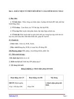 Giáo án Hình học 11 chương 1 bài 6: Khái niệm về phép dời hình và hai hình bằng nhau