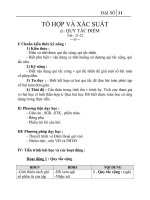 Giáo án Đại số 11 chương 2 bài 1: Quy tắc đếm